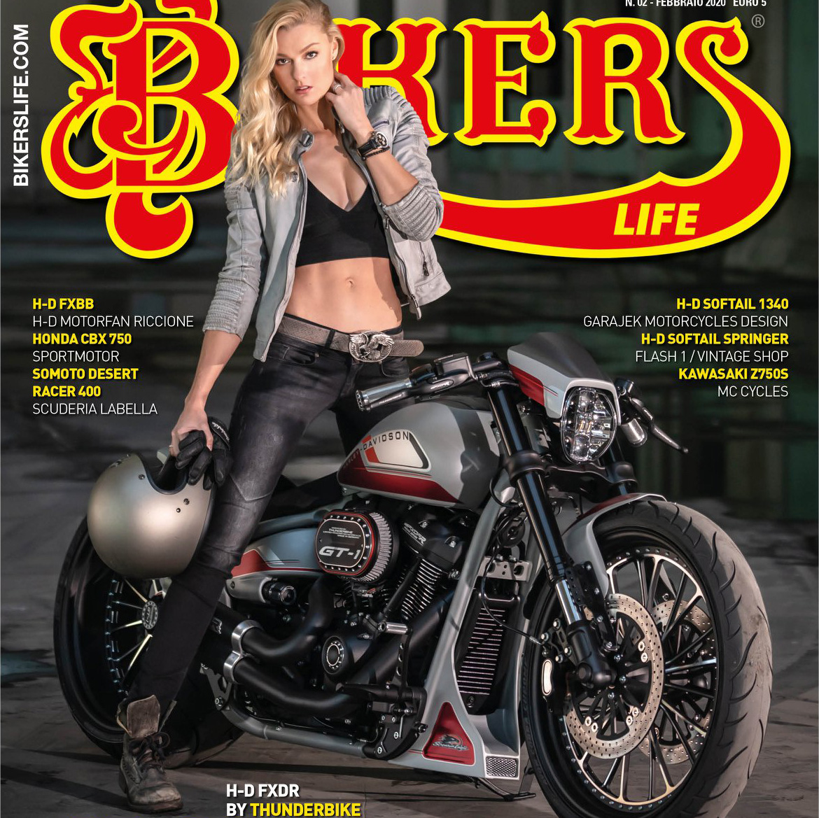 Miriam Höller Cover Shooting mit Ben Ott für Harley-Davidson